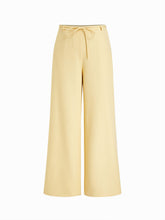 Mid Rise Knotted Wide Leg Trousers