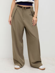 Belted Wide Leg Trousers