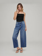 Cider Denim Low Rise Barrel-leg Jeans