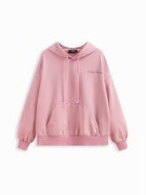 Slow Down Embroidery Terry Drawstring Oversized Hoodie Curve & Plus