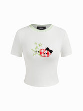 Cider Icon Star Appliques Short Sleeve Tee