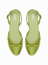 BOWKNOT SLINGBACK CHUNKY HEELS