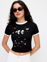 Cotton-blend Cider Icon Contrasting Binding Tee