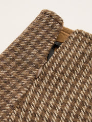 Tweed Floral Applique Check Low Rise Mini Skirt