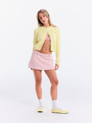 Low Rise Belted Mini Skort
