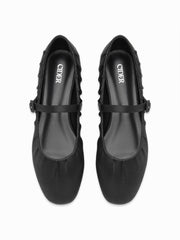 ROUND TOE & SINGLE BUCKLE FLATS