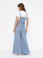Cider Denim Oversized Wide Leg Jumpsuit