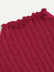 Brushed High Neck Long Sleeve Top