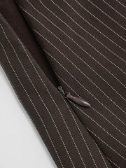 Mid Rise Striped A-line Mini Skort