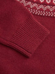 Dachshund Detail Round Neckline Oversized Sweater