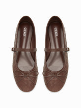 WOVEN BOWKNOT MARY JANE FLATS