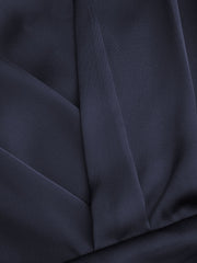 V-neck Solid Long Sleeve Ruched Bodysuit