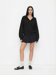 Polo Solid Long Sleeve Sweater