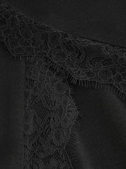 Satin Mid Rise Lace Mermaid Maxi Skirt