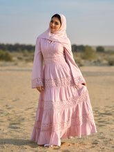 Sweetheart Floral Lace Bell Sleeve Flared Maxi Dress