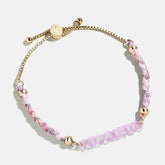 Acrylic Kids' Custom Nameplate Bracelet - Translucent Purple