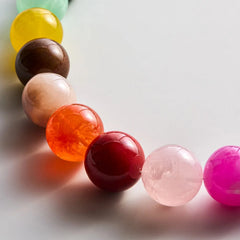 Jane Beaded Necklace - Rainbow Bead