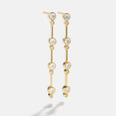 18K Gold Celine Earrings - Gold/Pavé