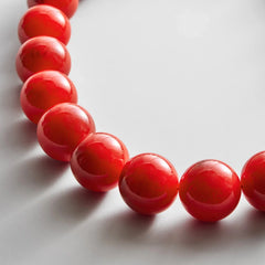 Jane Beaded Necklace - Red Jasper