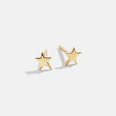 14K Gold Celestial Delicate Stud - Star
