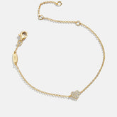 18K Gold Heart Bracelet - Heart
