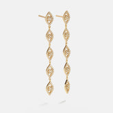 18K Gold Evil Eye Drop Earrings - Evil Eye