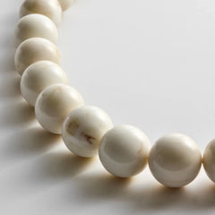 Jane Beaded Necklace - Smoky Ivory Quartz