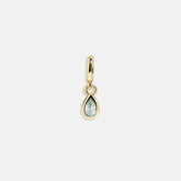 Birthstone Cluster Charm - Aquamarine