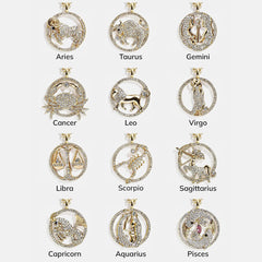 Andrea Zodiac Necklace - Aquarius