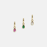 Birthstone Cluster Charm - Rose