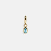 Birthstone Cluster Charm - Blue Zircon