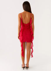 Haylie Mini Dress - Raspberry
