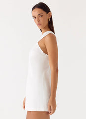 Be My Baby Mini Dress - White