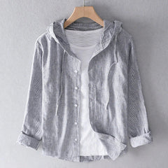 Duttini | Striped Hooded Shirt
