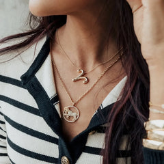 Andrea Zodiac Necklace - Libra