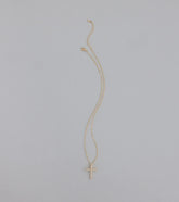 Divine Sparkle Cubic Zirconia Cross Necklace