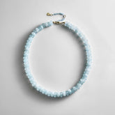 Joyce Semi-Precious Beaded Necklace - Blue Lace Agate