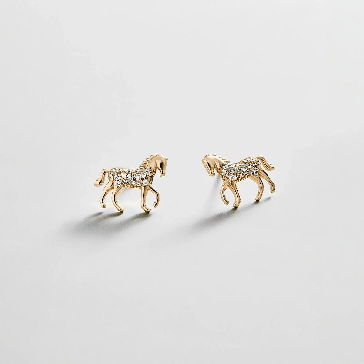 14K Gold Just For Fun Earrings - Horse