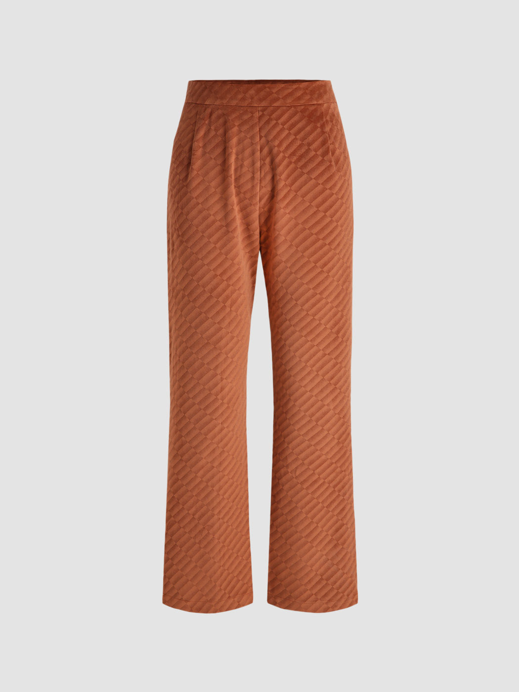 Brown Striped Detail Pants