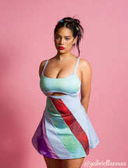 13 going on 30 Multicolor Cut-out Dress