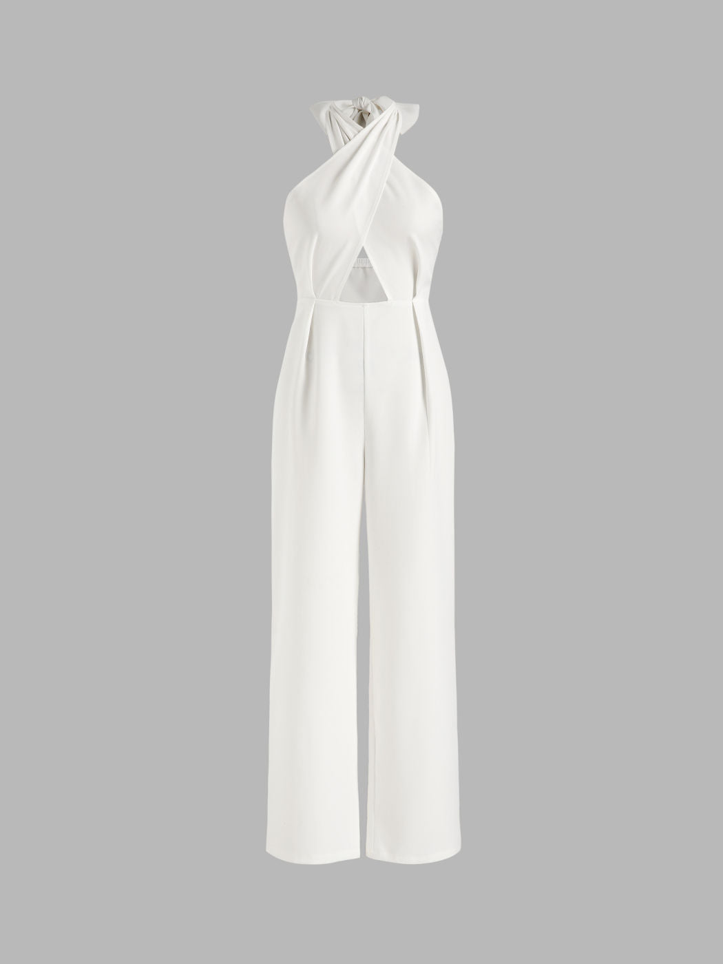 Solid Criss Cross Jumpsuit