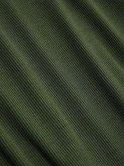 Solid Ruched Asymmetrical Hem Skirt