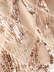 Sequins Tassel Crop Cami Top