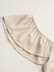 Ruffle Hem Knotted Bodysuit Curve & Plus