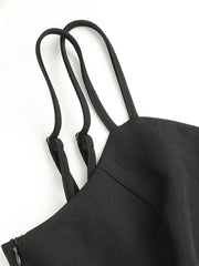 Asymmetrical Neck Wide Leg Romper