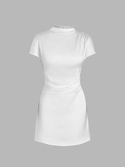 Cut Out Ruched Mini Dress