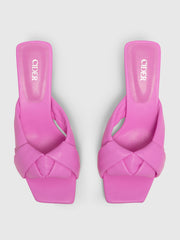 Chunky Heeled Twist Sandals