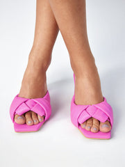 Chunky Heeled Twist Sandals