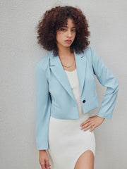 Cropped Tailored Blazer