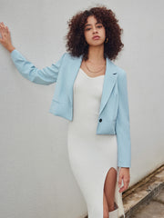 Cropped Tailored Blazer